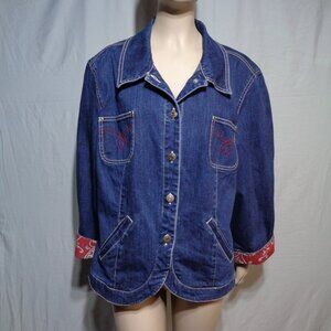 Sag Harbor denim jacket size 18